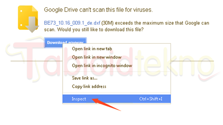 Tidak Bisa Download di Google Drive