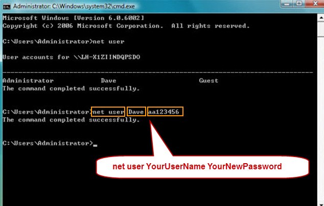 cara reset password windows 7 dengan cmd