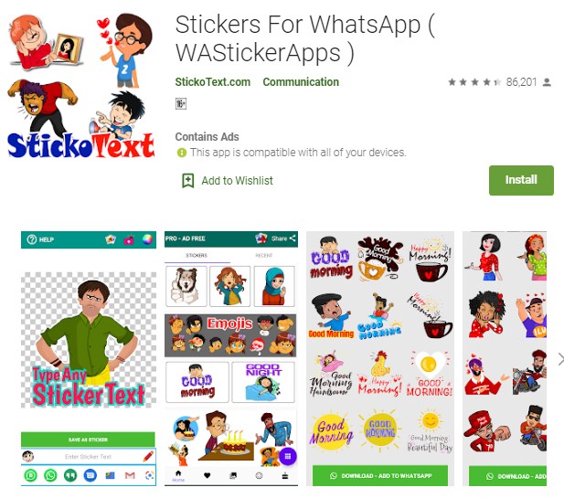cara menambahkan sticker whatsapp